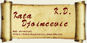 Kata Đoinčević vizit kartica